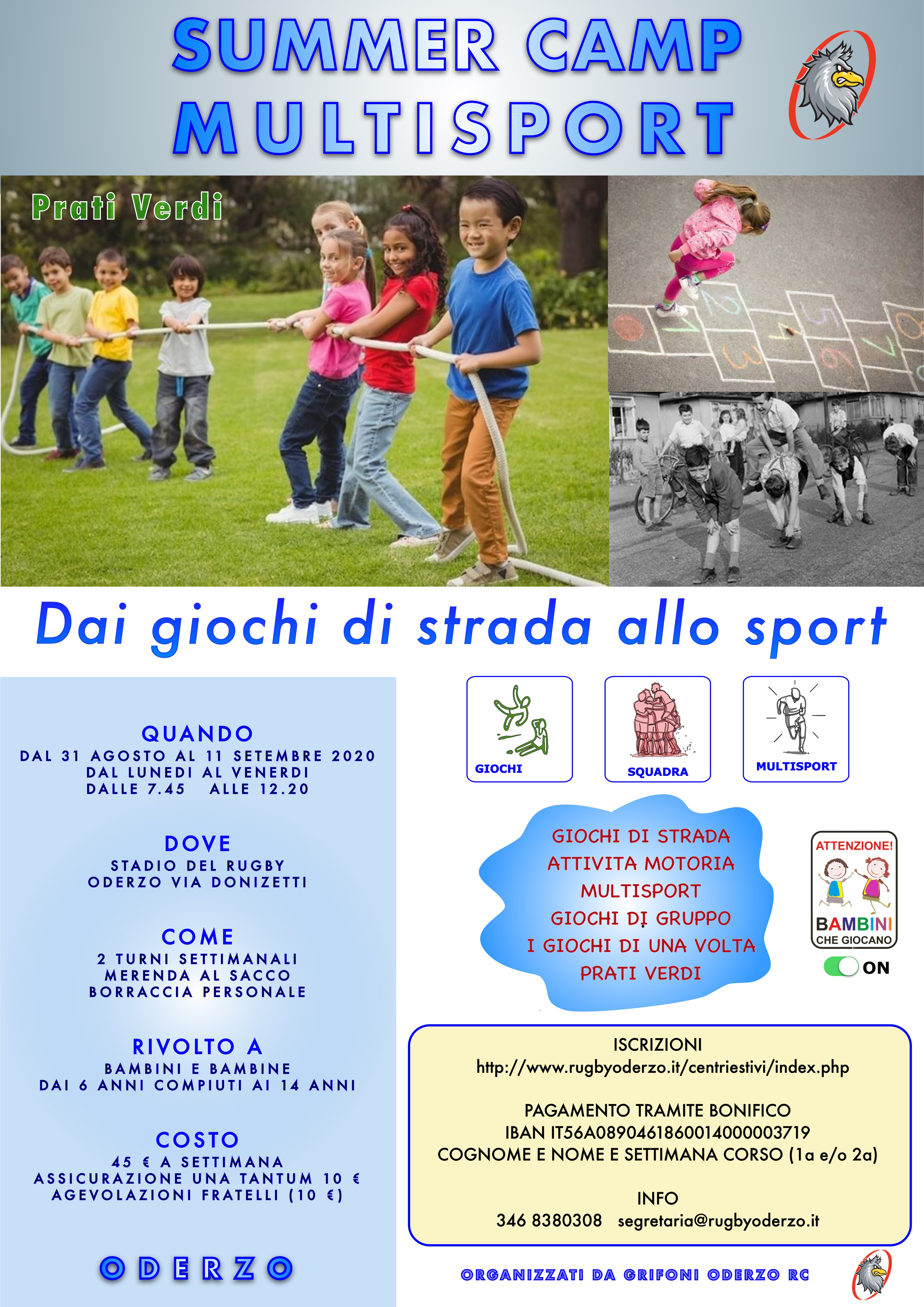 Summer Camp Multisport - Dai giochi di strada allo Sport